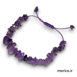دستبند سنگ چیپسی آمیتیست