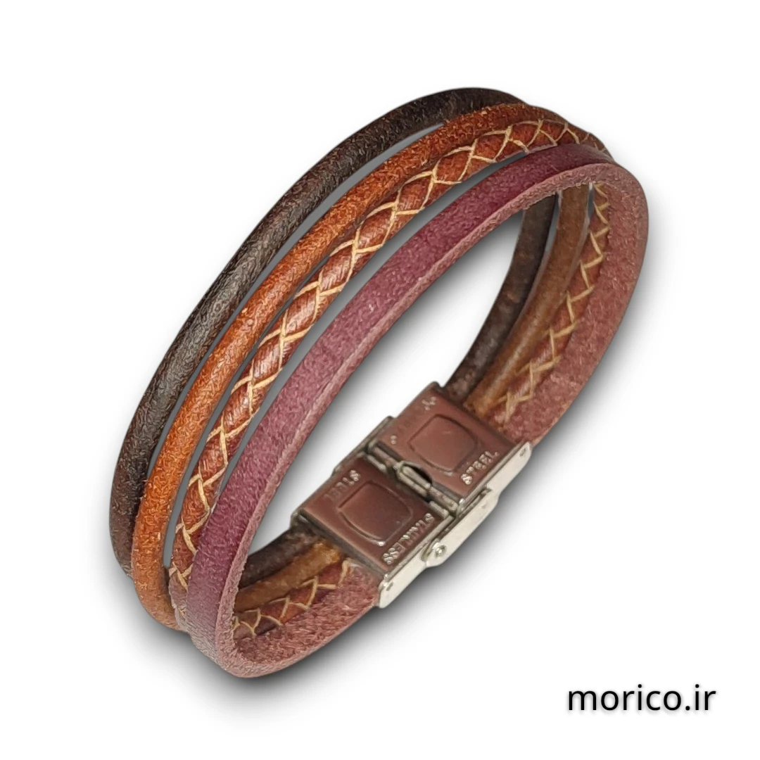 دستبند چرم کد 101