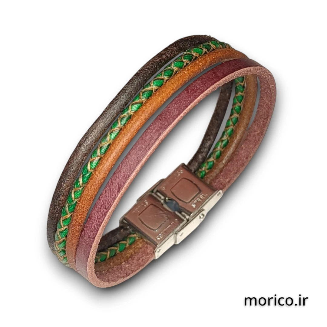 دستبند چرم کد 102