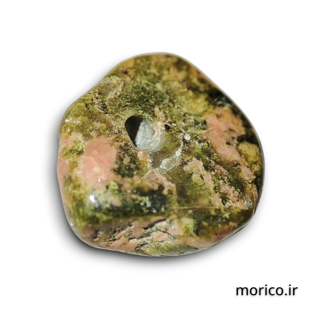 نمونه سنگ چیپسی اوناکایت بکار رفته در یک دستبند