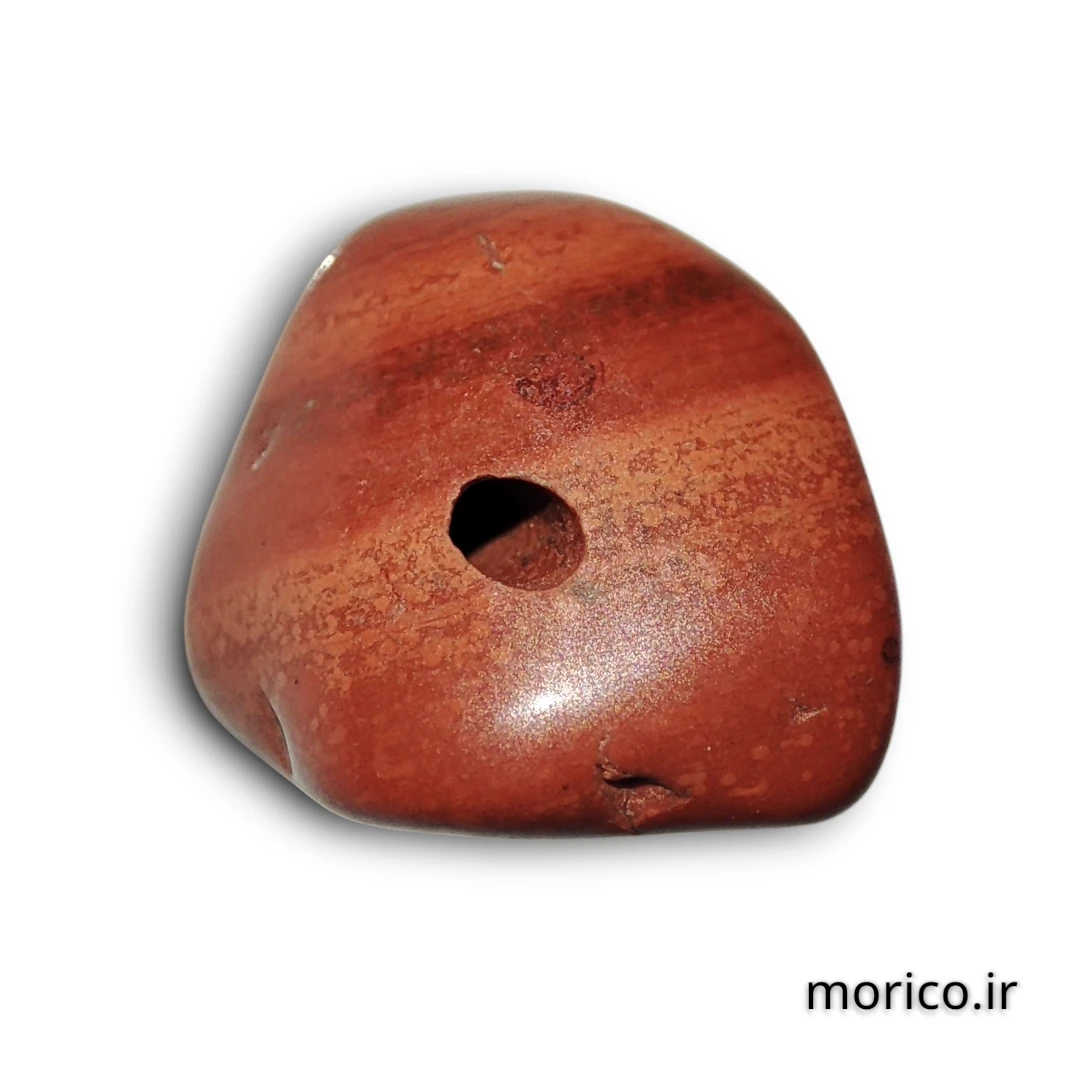 نمونه سنگ چیپسی جاسپر قرمز بکار رفته در یک دستبند