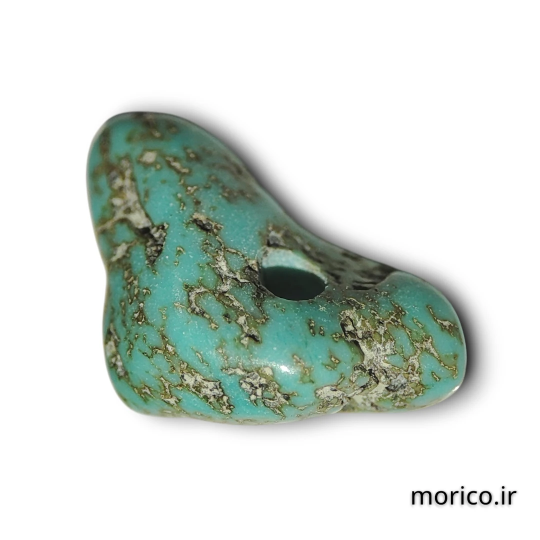 نمونه سنگ چیپسی فیروزه بکار رفته در یک دستبند