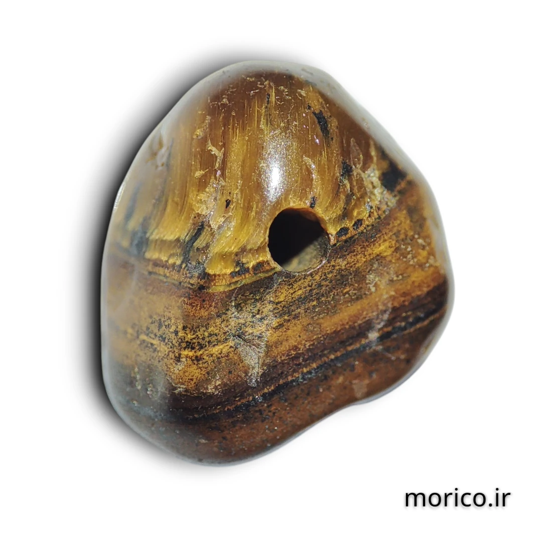 نمونه سنگ چیپسی چشم ببر بکار رفته در یک دستبند