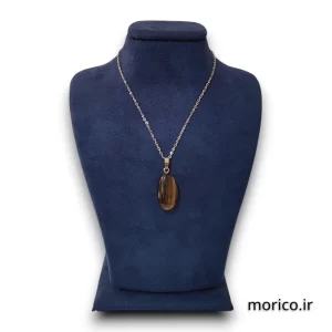 گردنبند قطره سنگ چشم ببر
